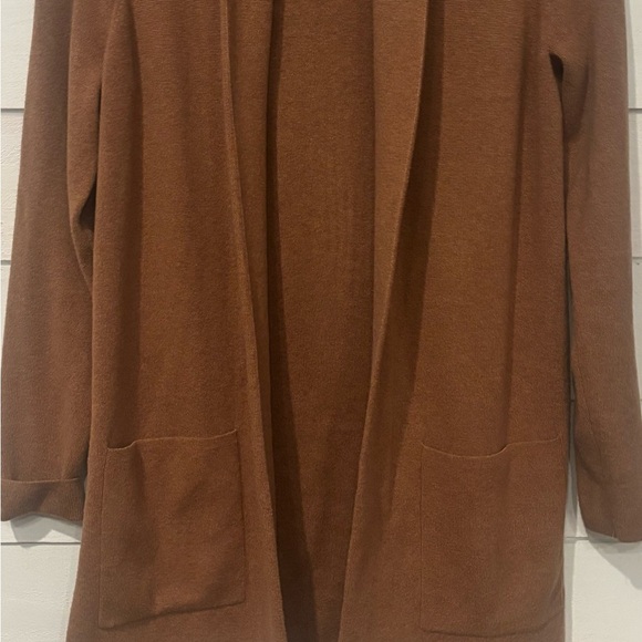 J.Crew Open Front Brown Tunic
Sweater Blazer Cardigan Women's
XS 100% Cotton - Picture 8 of 11